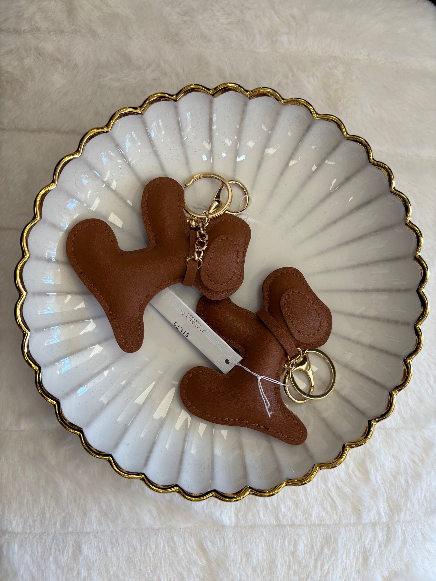 Vegan Leather Dog Bag Charm