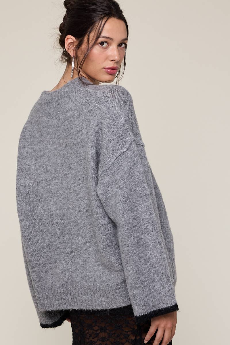 Silver Lining Crew Sweater