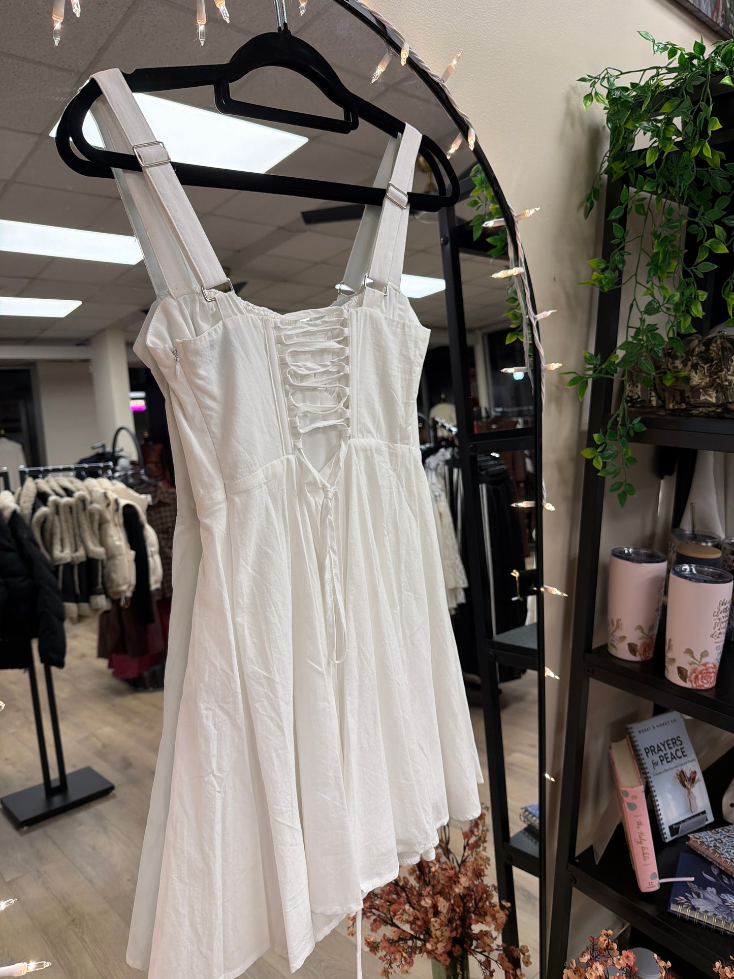 White Bridal Mini Dress