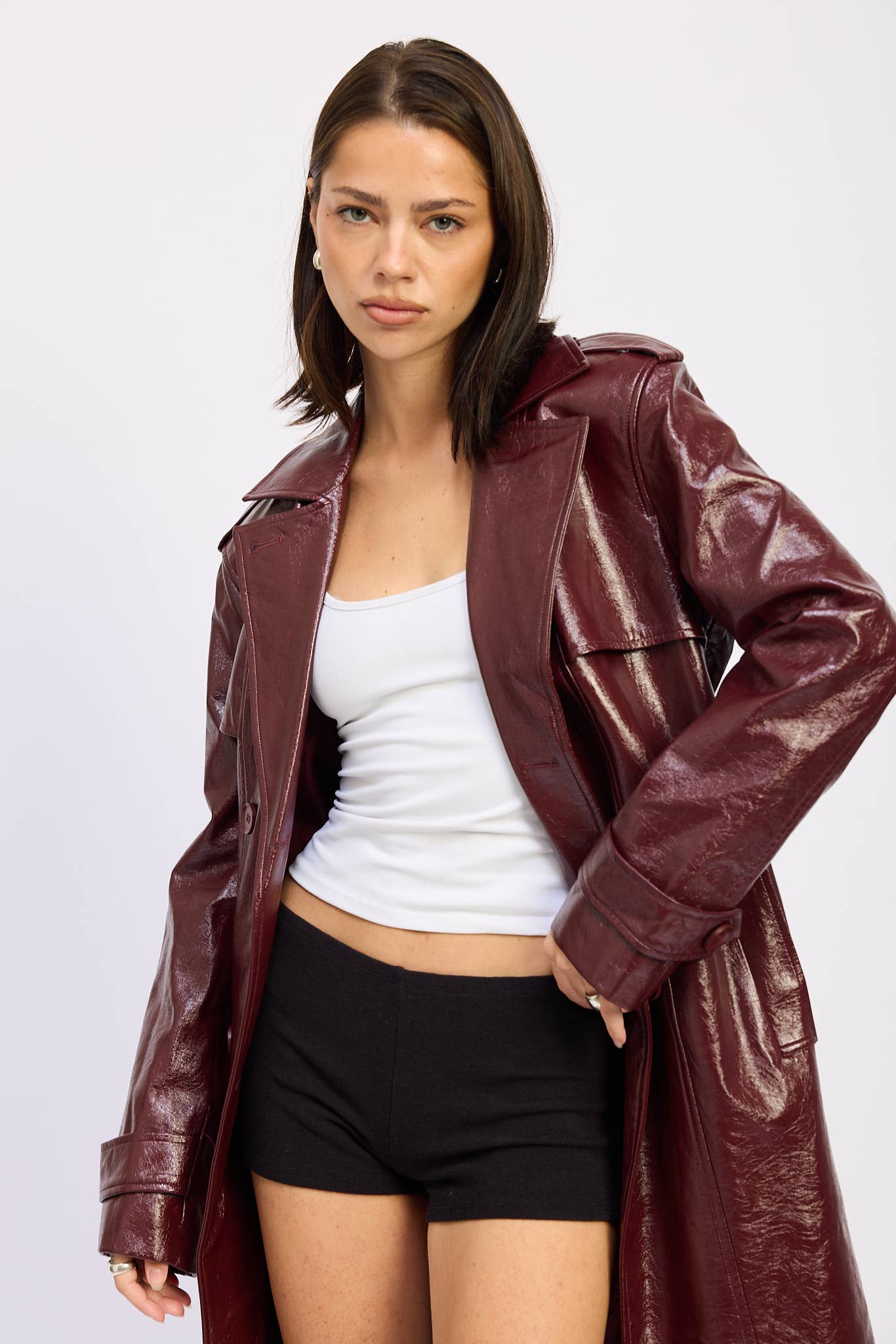 Ruby Rebel Trench Coat