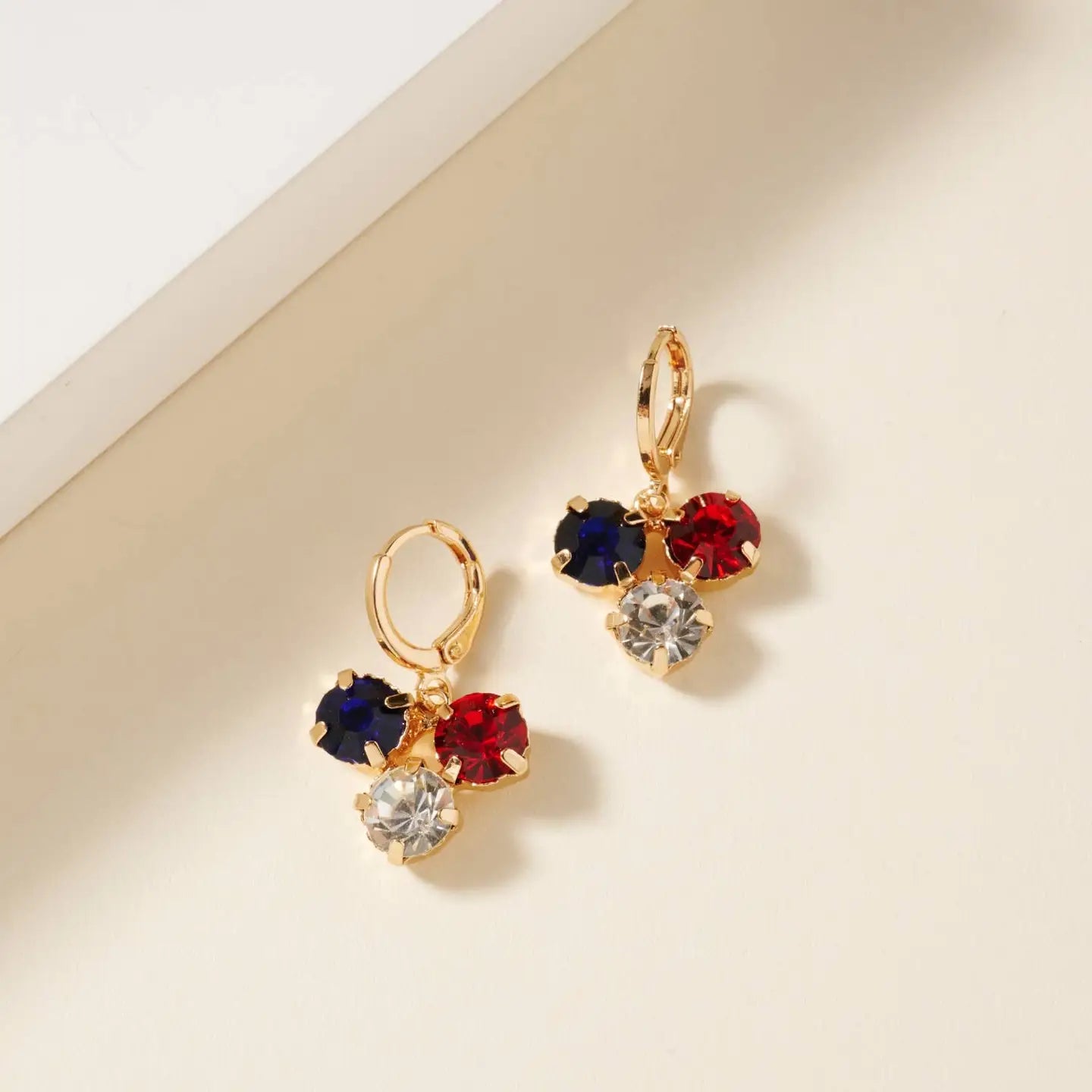 USA Flag Pattern Earrings