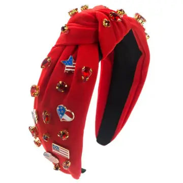 4Th Star Rhinestone Headband