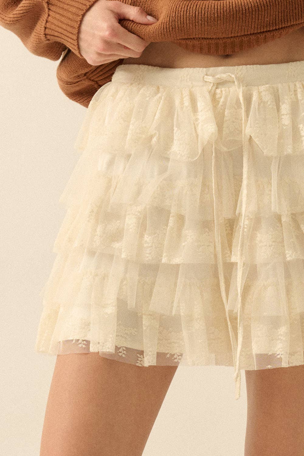 Fleur Ruffle Mini Skirt
