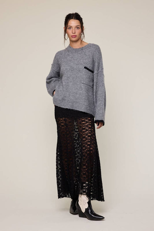 Silver Lining Crew Sweater