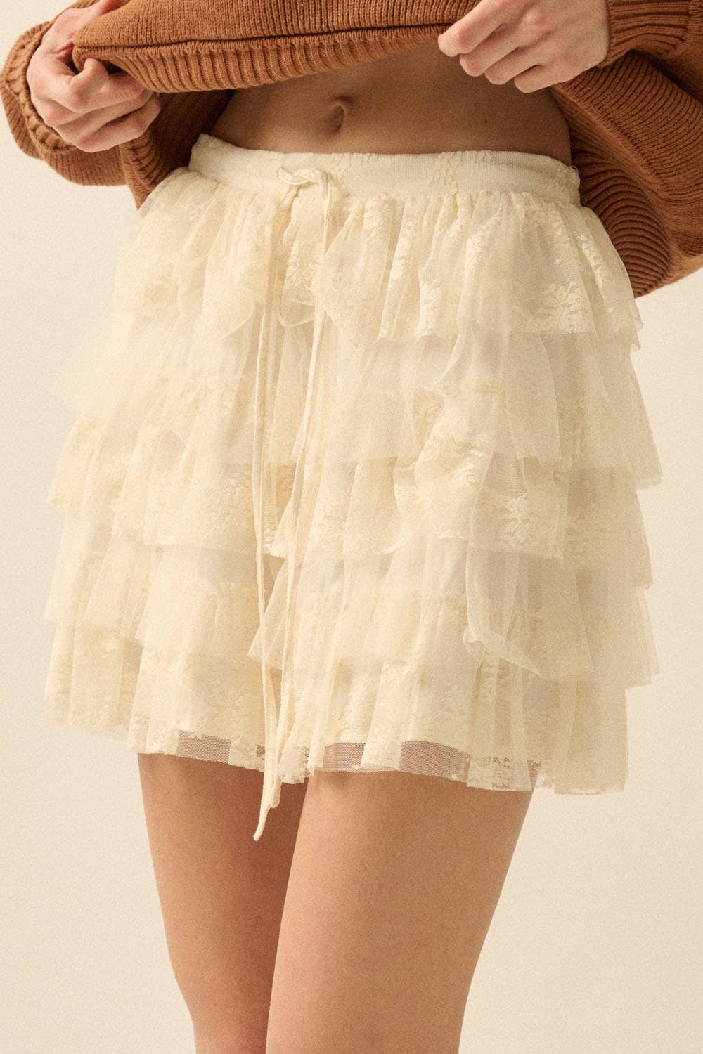 Fleur Ruffle Mini Skirt