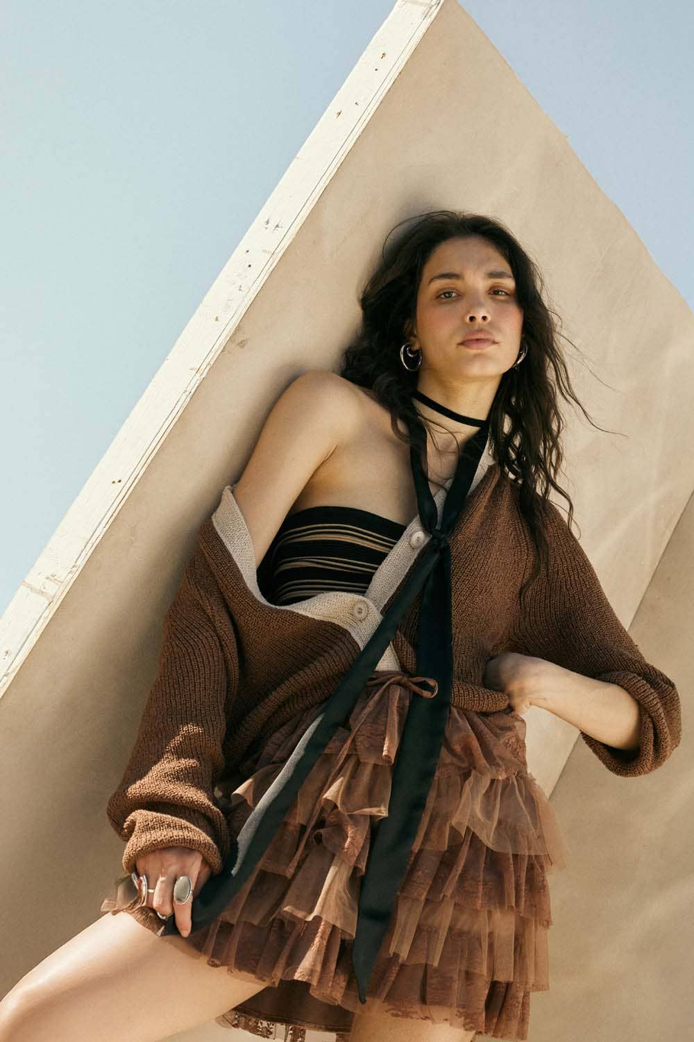 Fleur Ruffle Mini Skirt