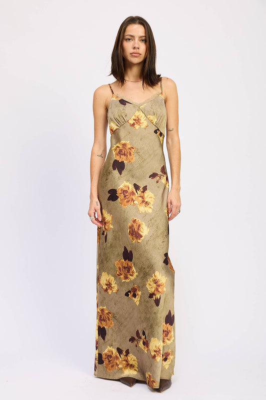 Falling for you midi dress