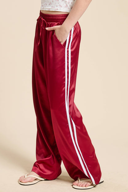 Satin Flame Pants