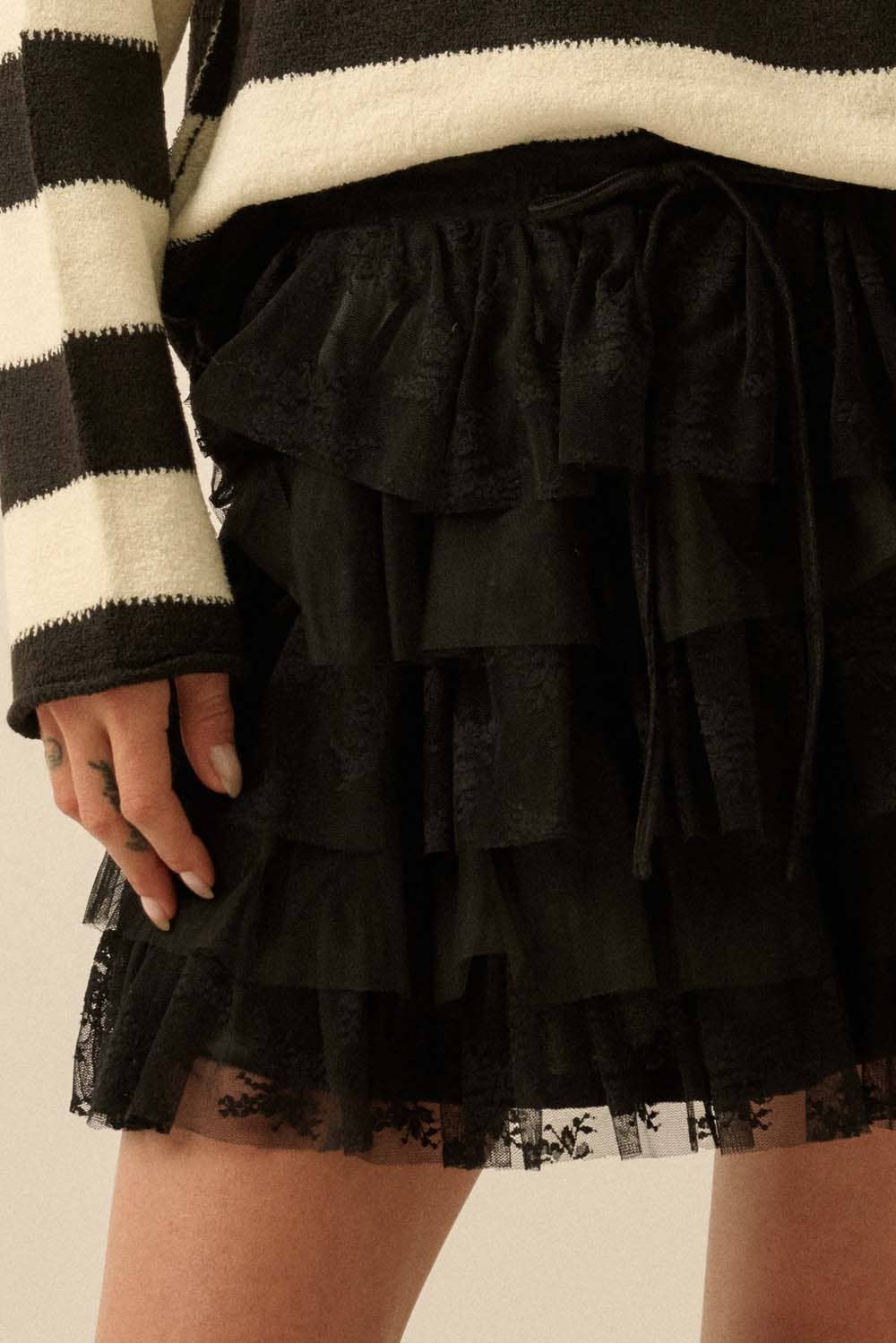 Fleur Ruffle Mini Skirt