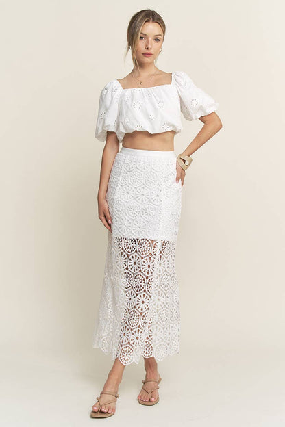 Sunlace Midi Skirt