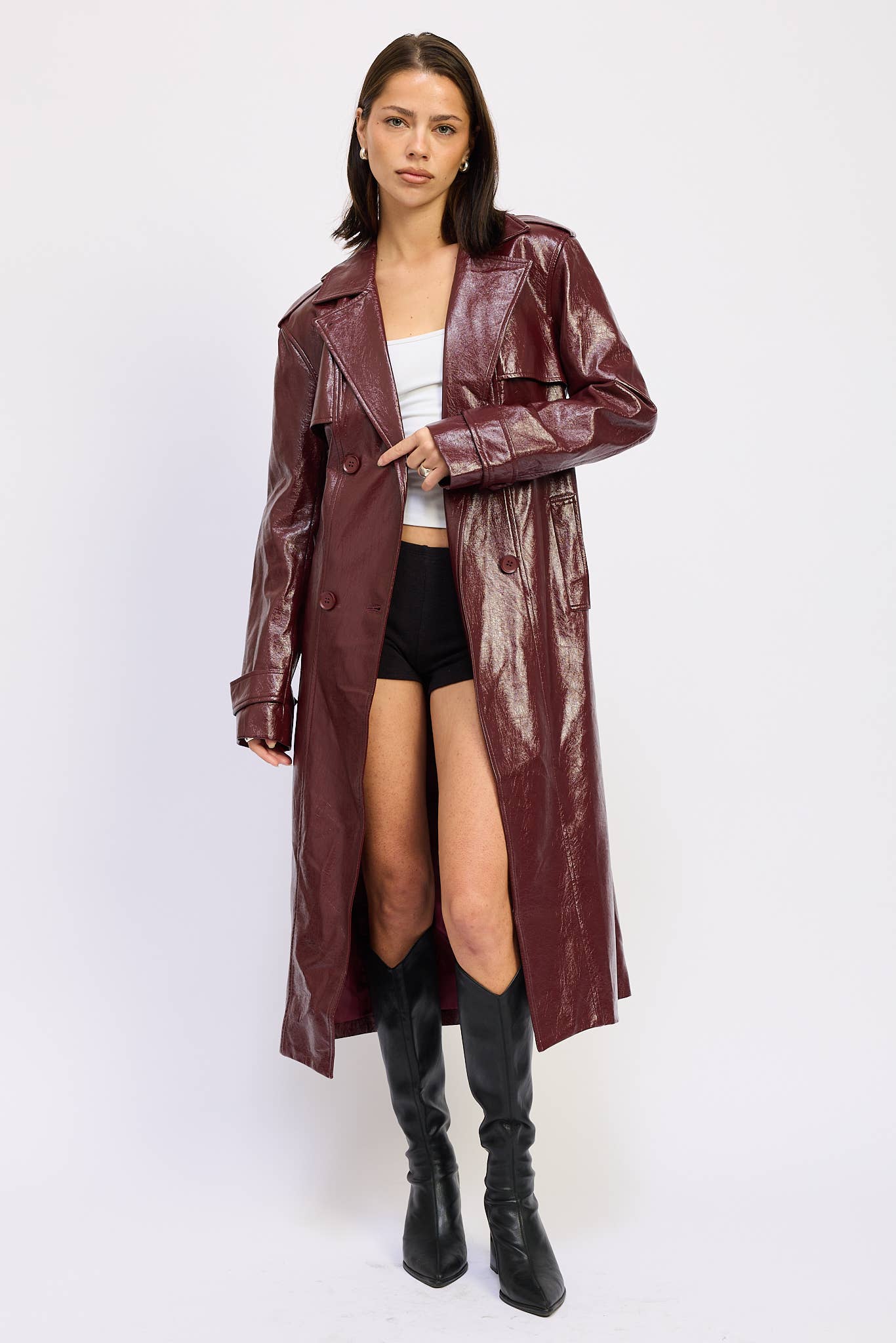 Ruby Rebel Trench Coat