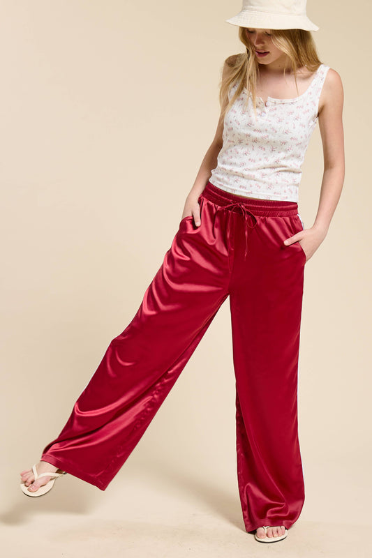 Satin Flame Pants