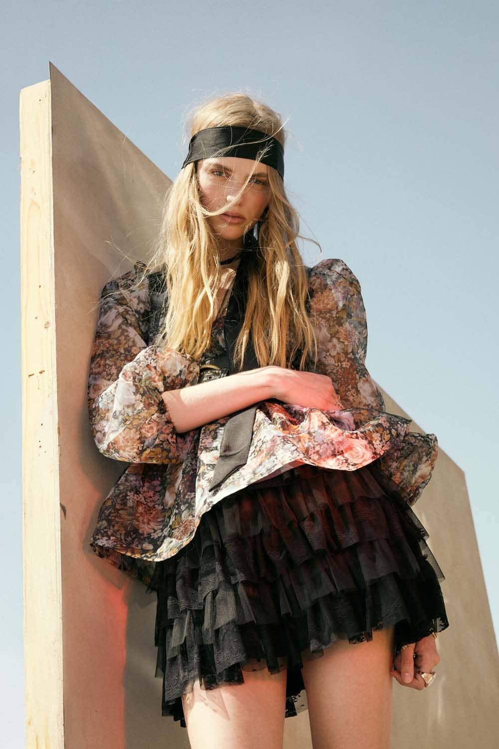 Fleur Ruffle Mini Skirt