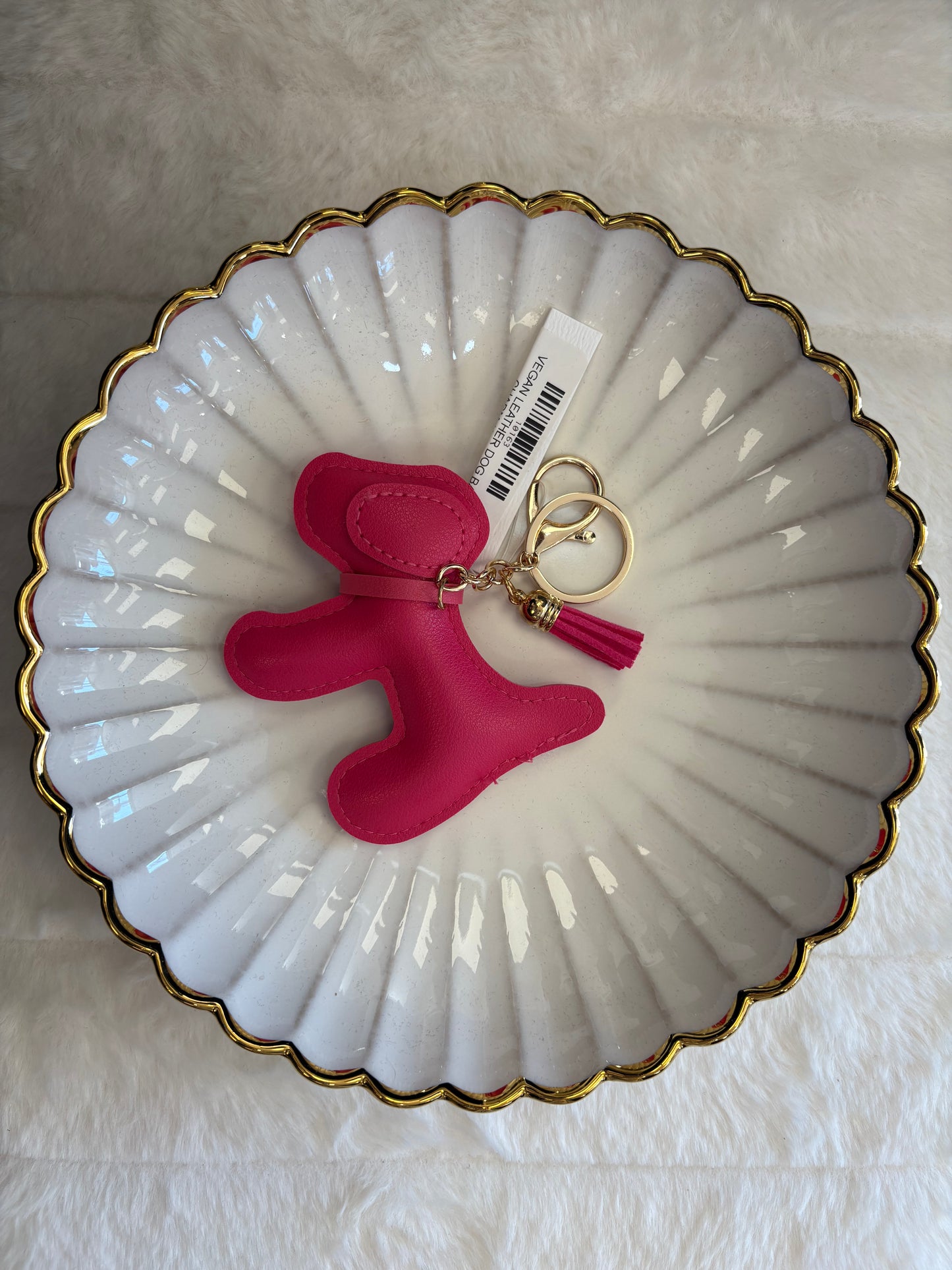 Vegan Leather Dog Bag Charm