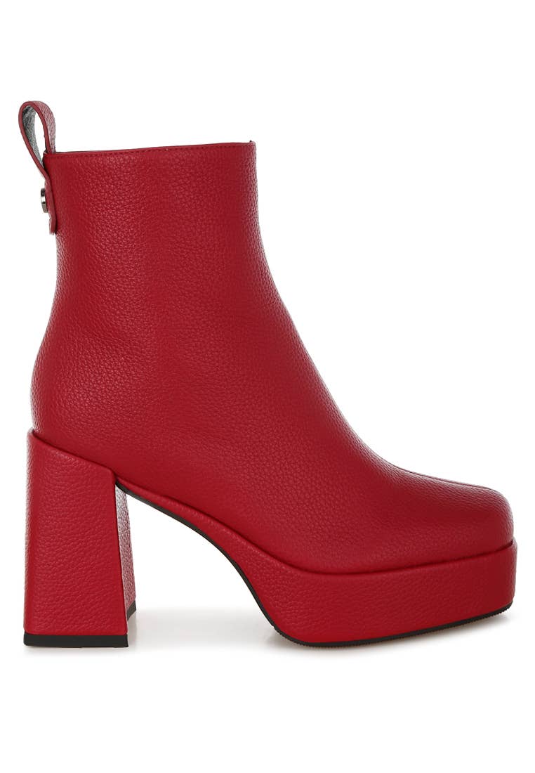 Scarlet Chelsea Boots