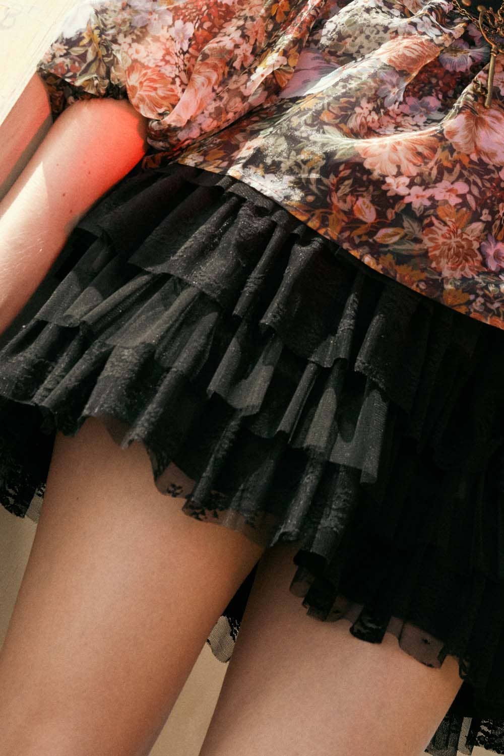 Fleur Ruffle Mini Skirt