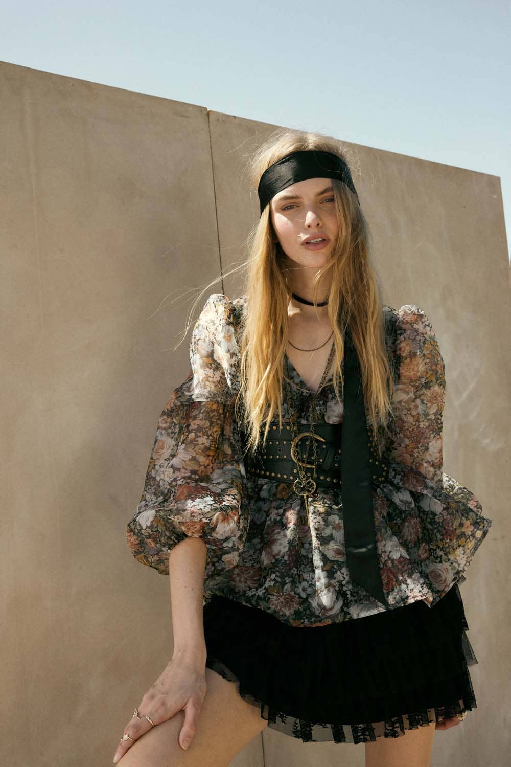 Fleur Ruffle Mini Skirt