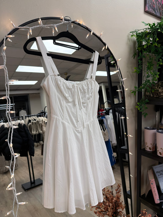 White Bridal Mini Dress