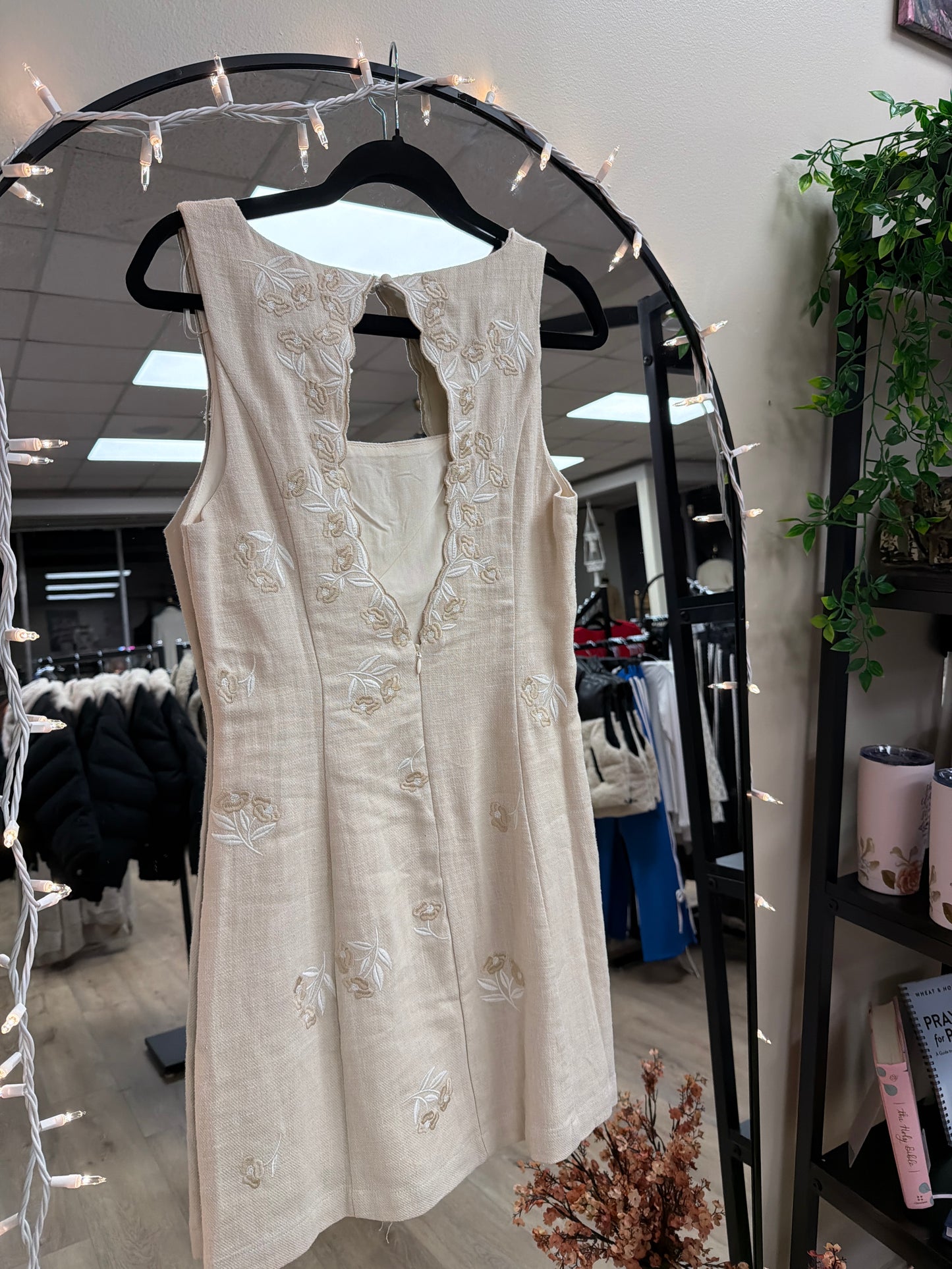 Meadow Bloom Open-Back Dress