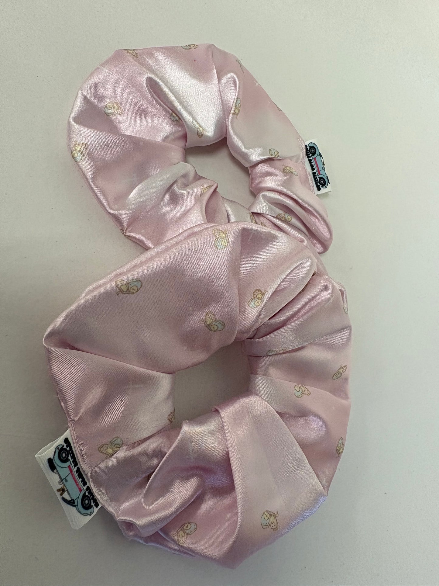 Blue & Pink Faith based scrunchies