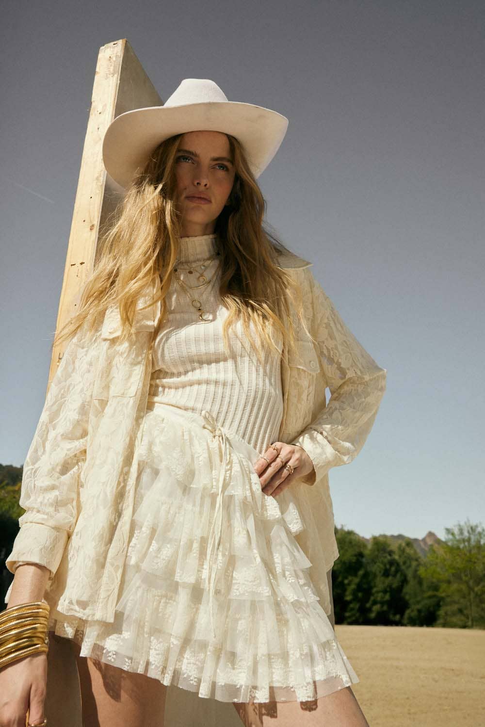 Fleur Ruffle Mini Skirt