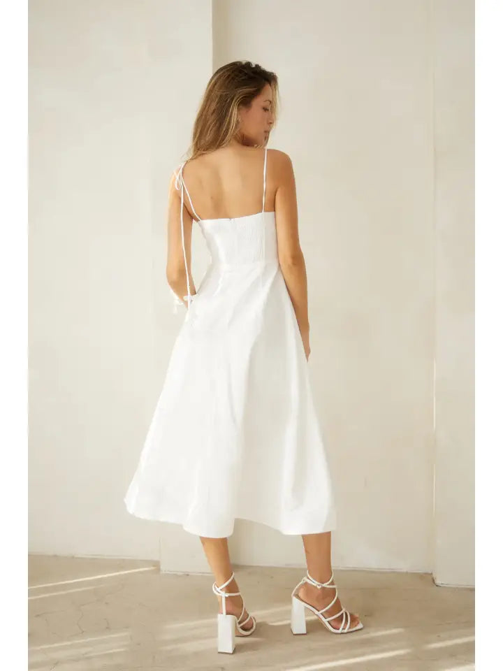 Bustier Shoulder Tie Dress