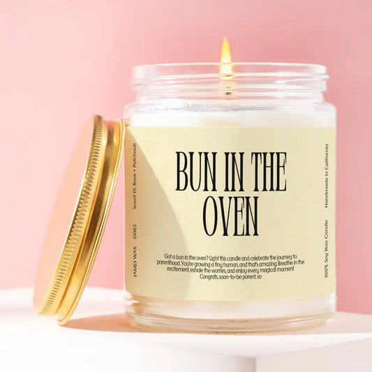 Bun In The Oven Candle