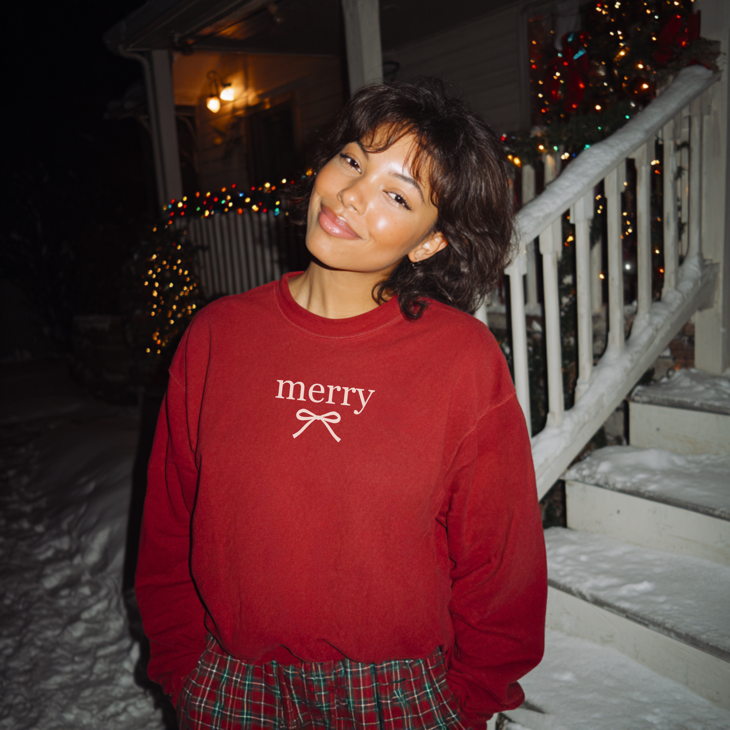 Merry Bow Sweatshirt