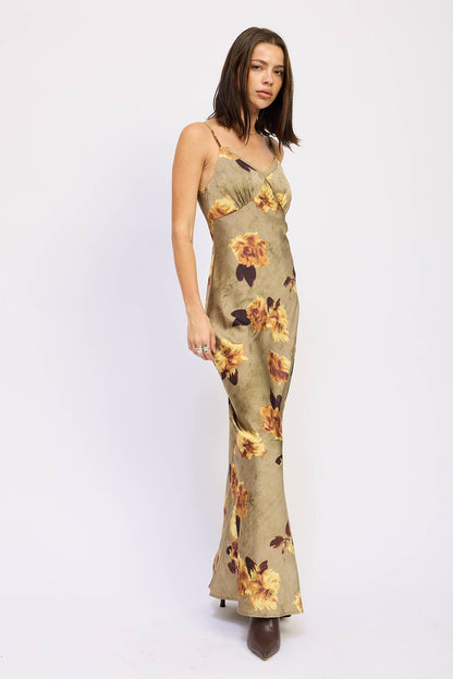 Falling for you midi dress