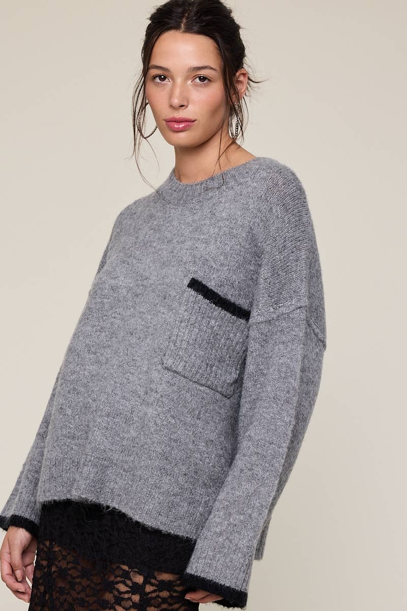 Silver Lining Crew Sweater