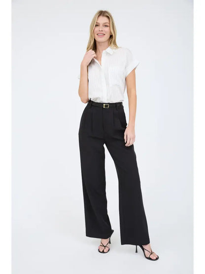 Pinstripe Collared Shirt