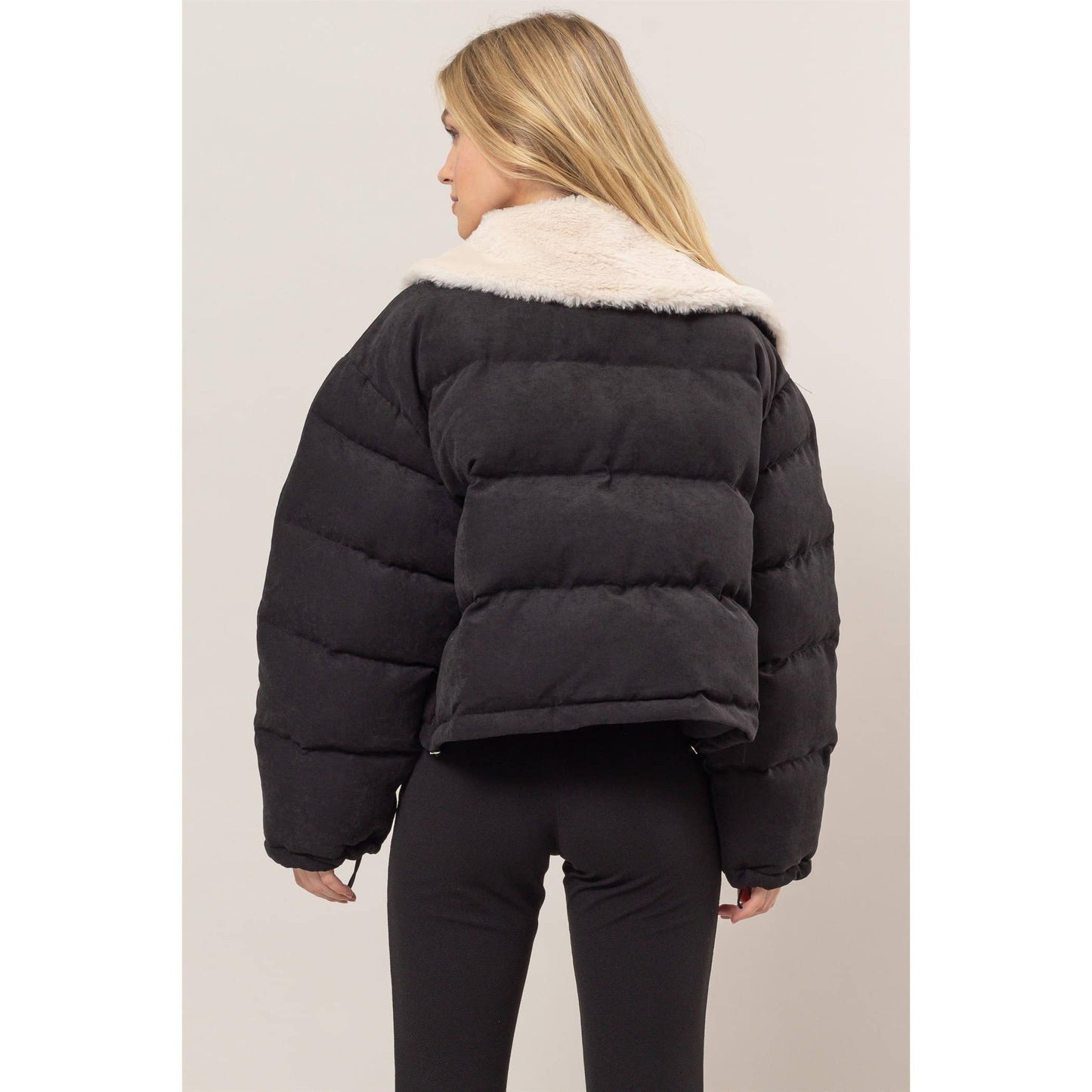 Frosted Edge Puffer Jacket