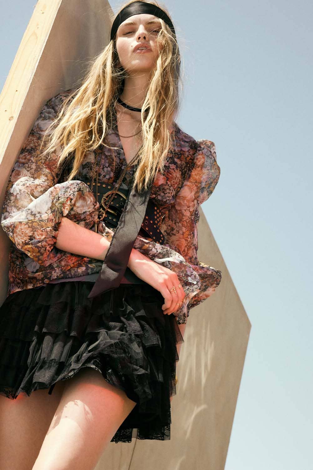 Fleur Ruffle Mini Skirt