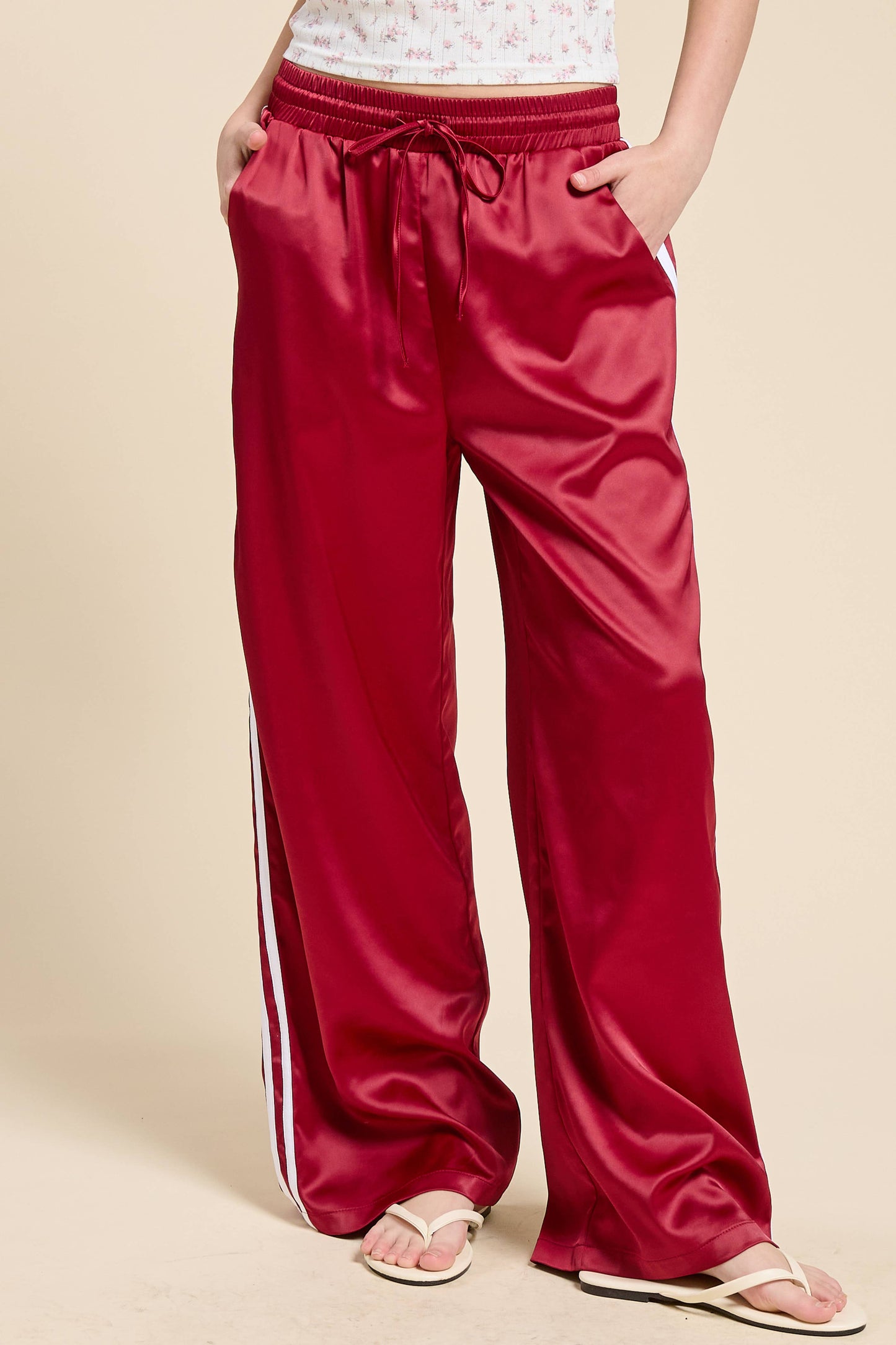 Satin Flame Pants