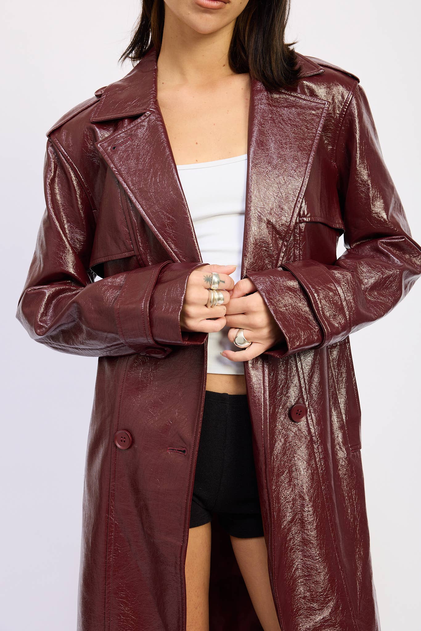Ruby Rebel Trench Coat