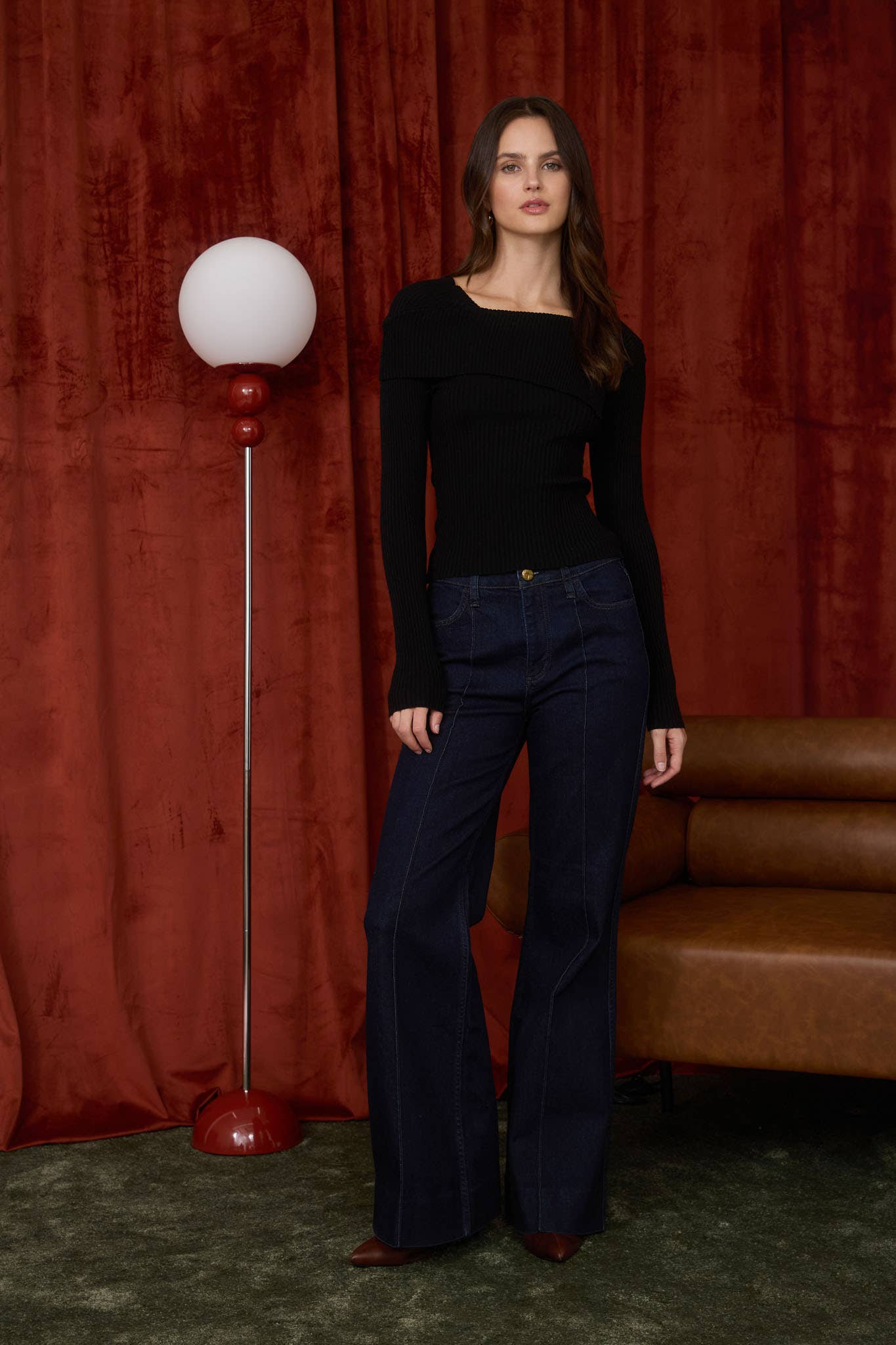 Chic in Black Sweater