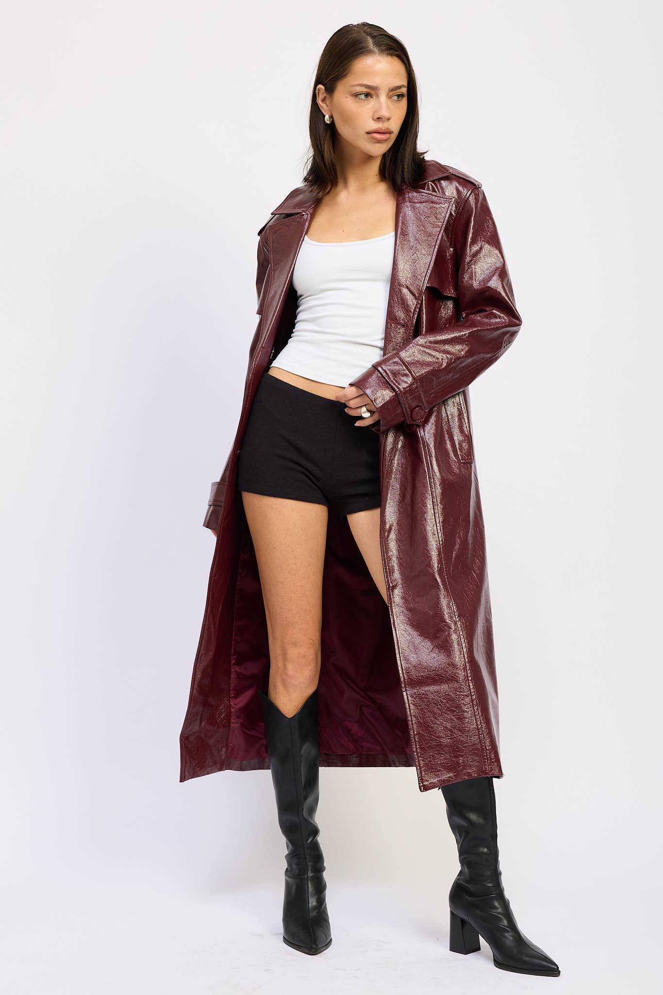 Ruby Rebel Trench Coat