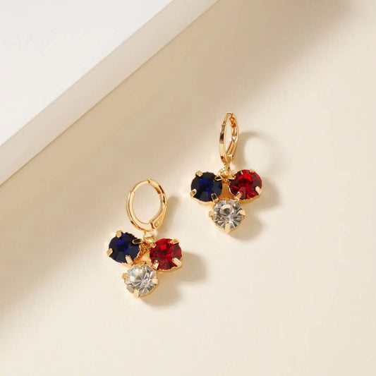 USA Flag Pattern Earrings