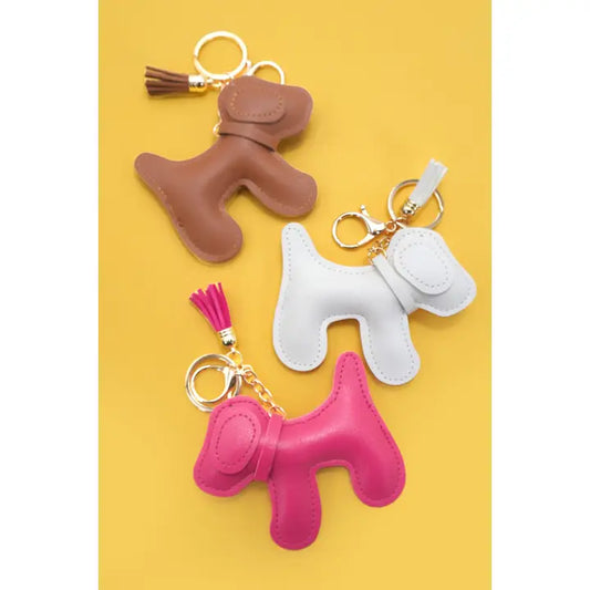 Vegan Leather Dog Bag Charm