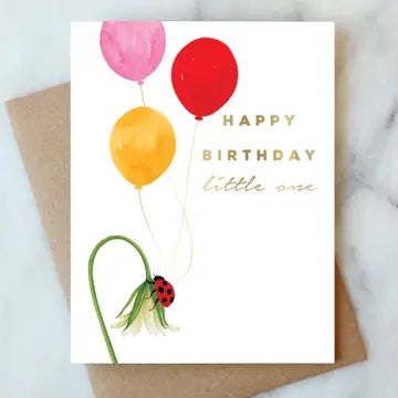 Lady Bug Birthday Greeting Card