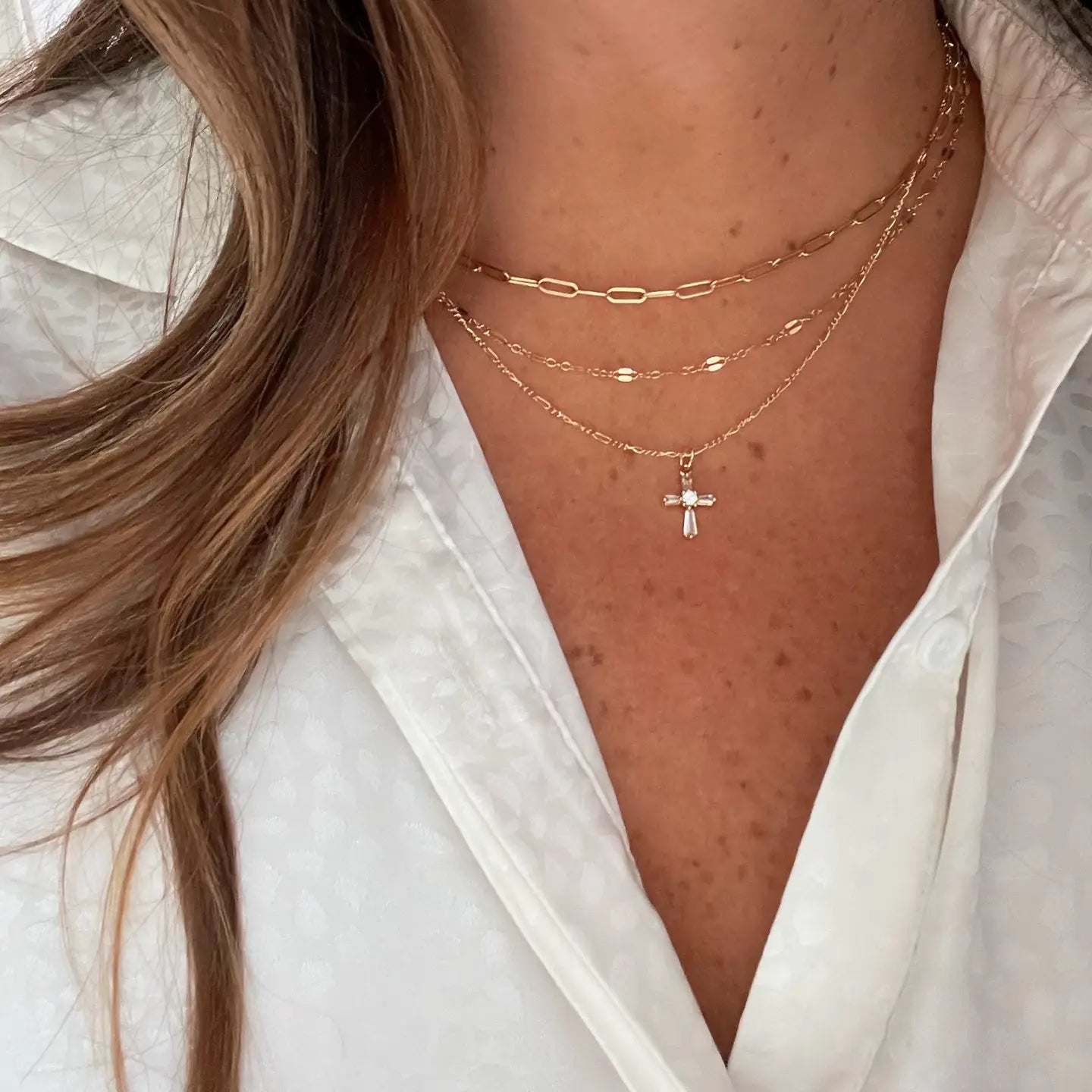 Petite Cross Necklace