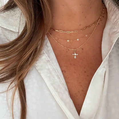 Petite Cross Necklace