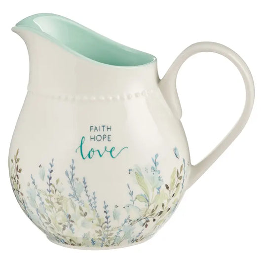 Faith, Hope, Love Pitcher