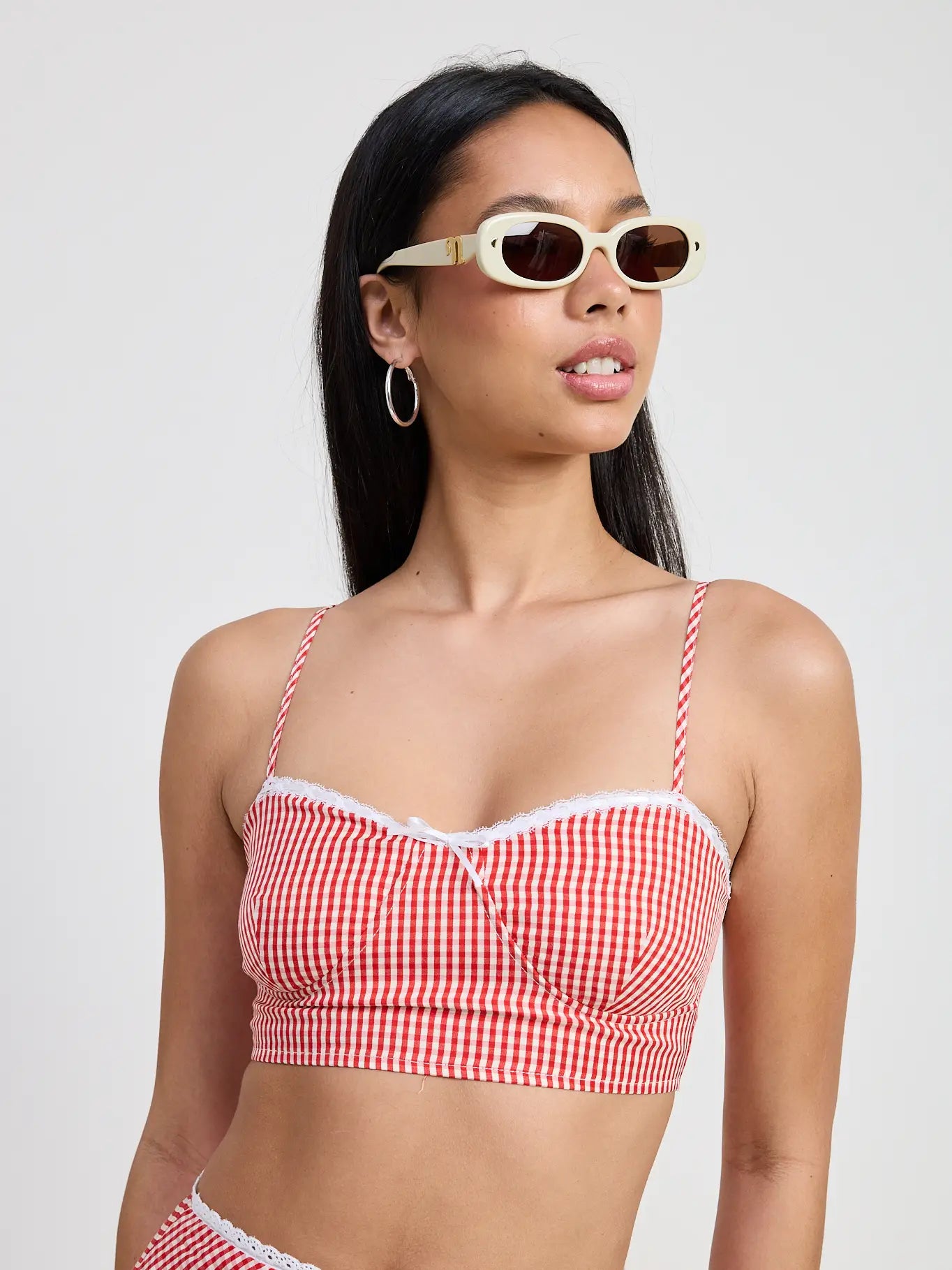 Gingham Bralette Top