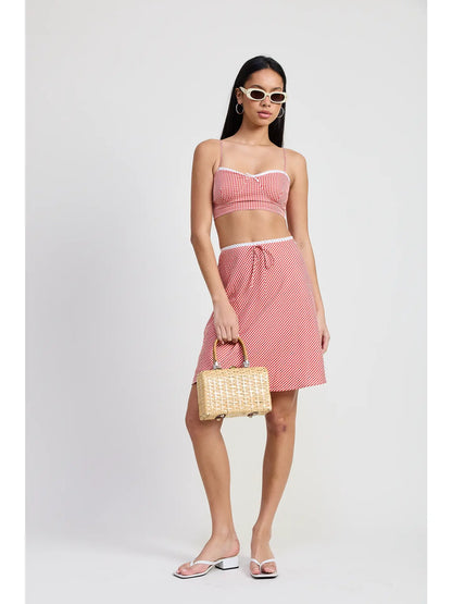 Gingham Bralette Top