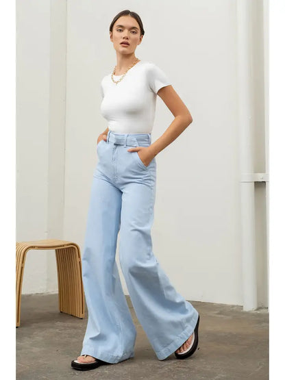 Reversible Round Neck Short Sleeve Crop Top