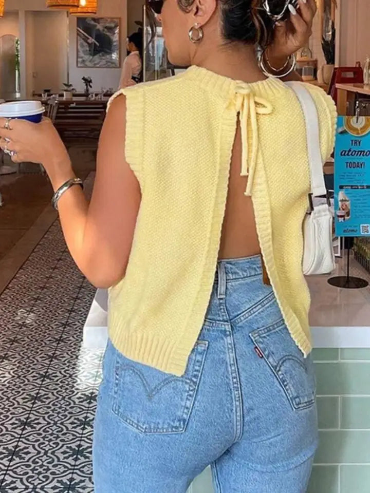 Bow Knit Top